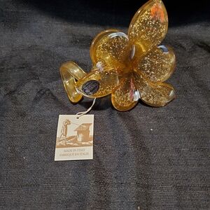 Elegant Gold Glass Flower by [Brand]